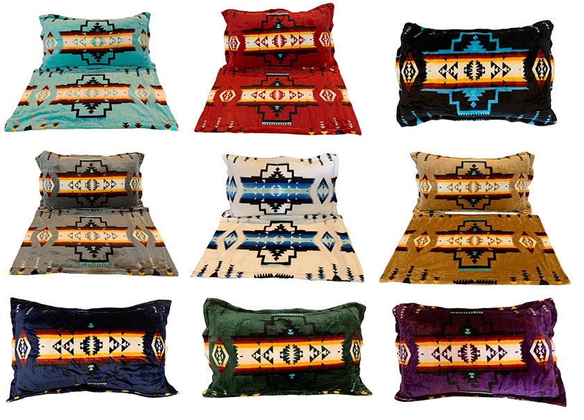 Native American Style Design Super Soft Pillowcases Set of 2PS