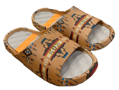 Native American Style Design Slide sandals/slippers For Men and Women