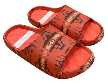 Native American Style Design Slide sandals/slippers For Men and Women