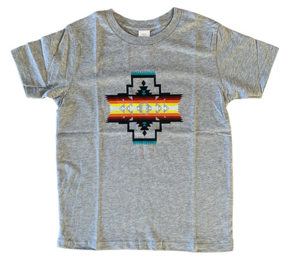 Native American Style Design Kids T-shirt 100% Cotton