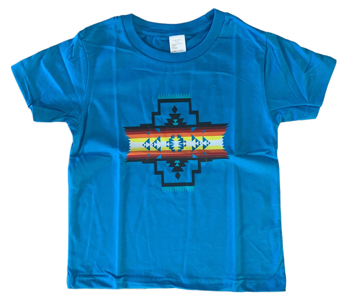 Native American Style Design Kids T-shirt 100% Cotton