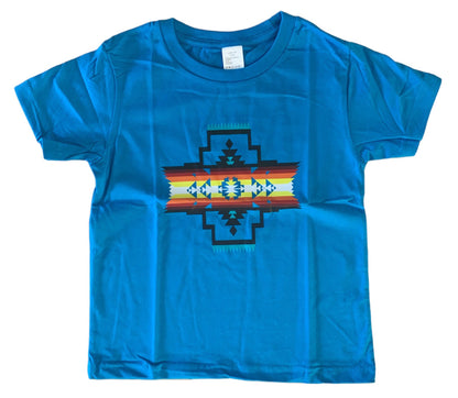 Native American Style Design Kids T-shirt 100% Cotton