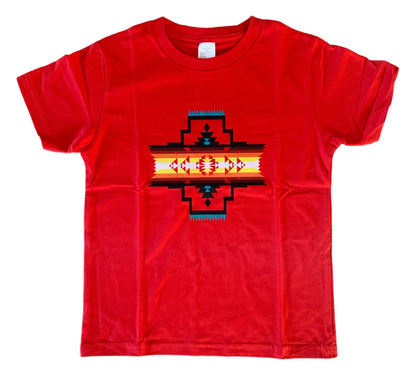 Native American Style Design Kids T-shirt 100% Cotton