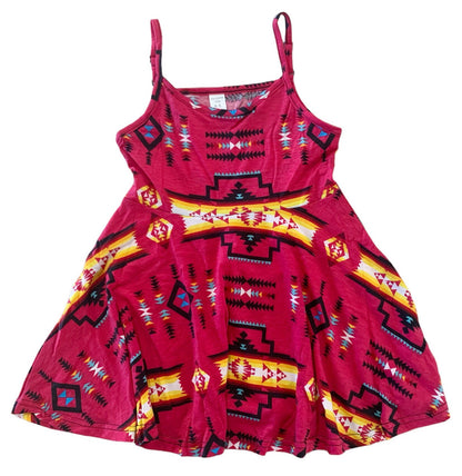 Native American Style Design Kids Summer Dress