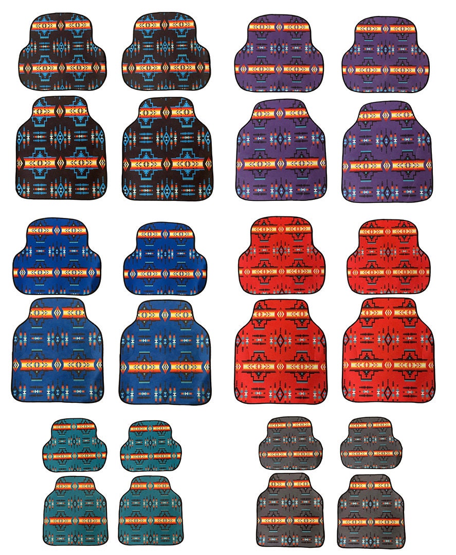 Native American Style Design Car Floor Mats 4PS Car Accessories