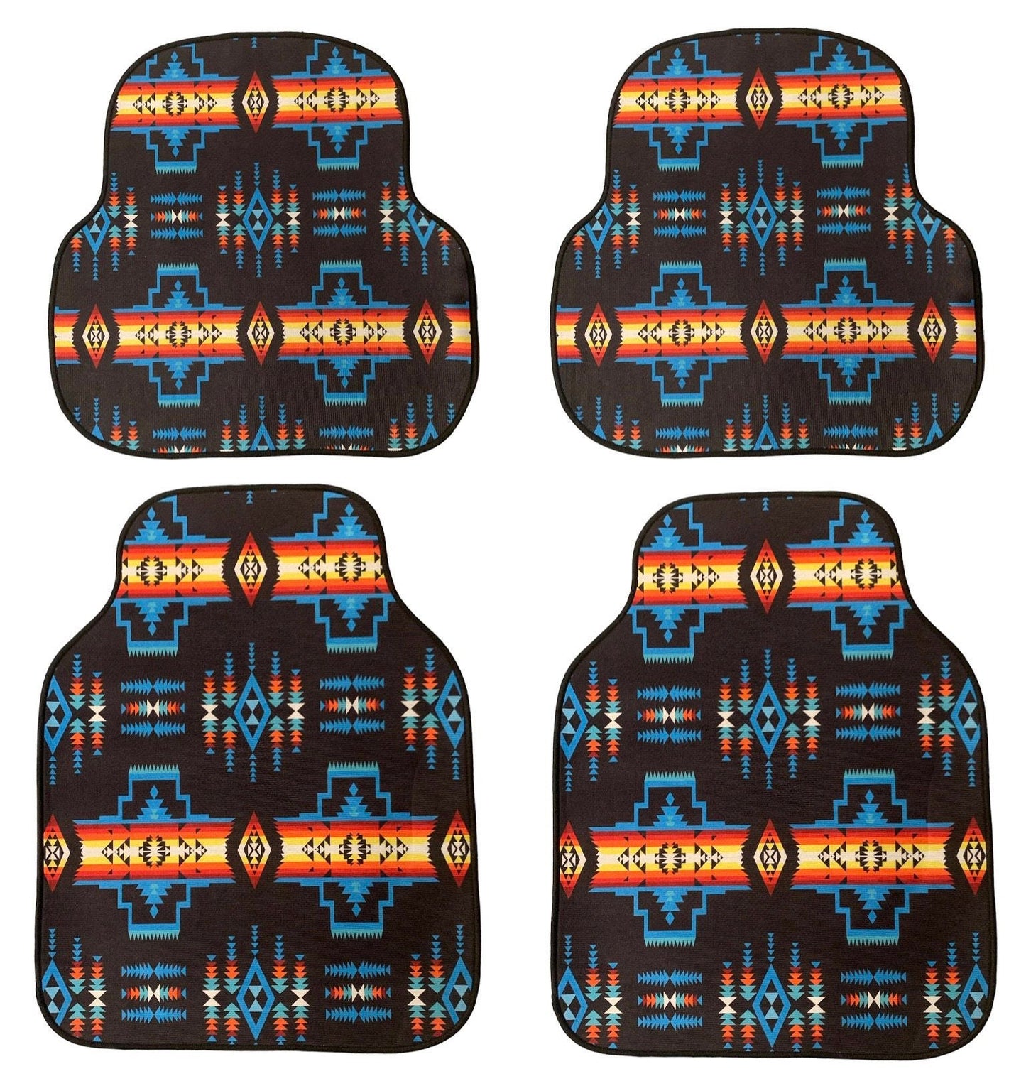 Native American Style Design Car Floor Mats 4PS Car Accessories