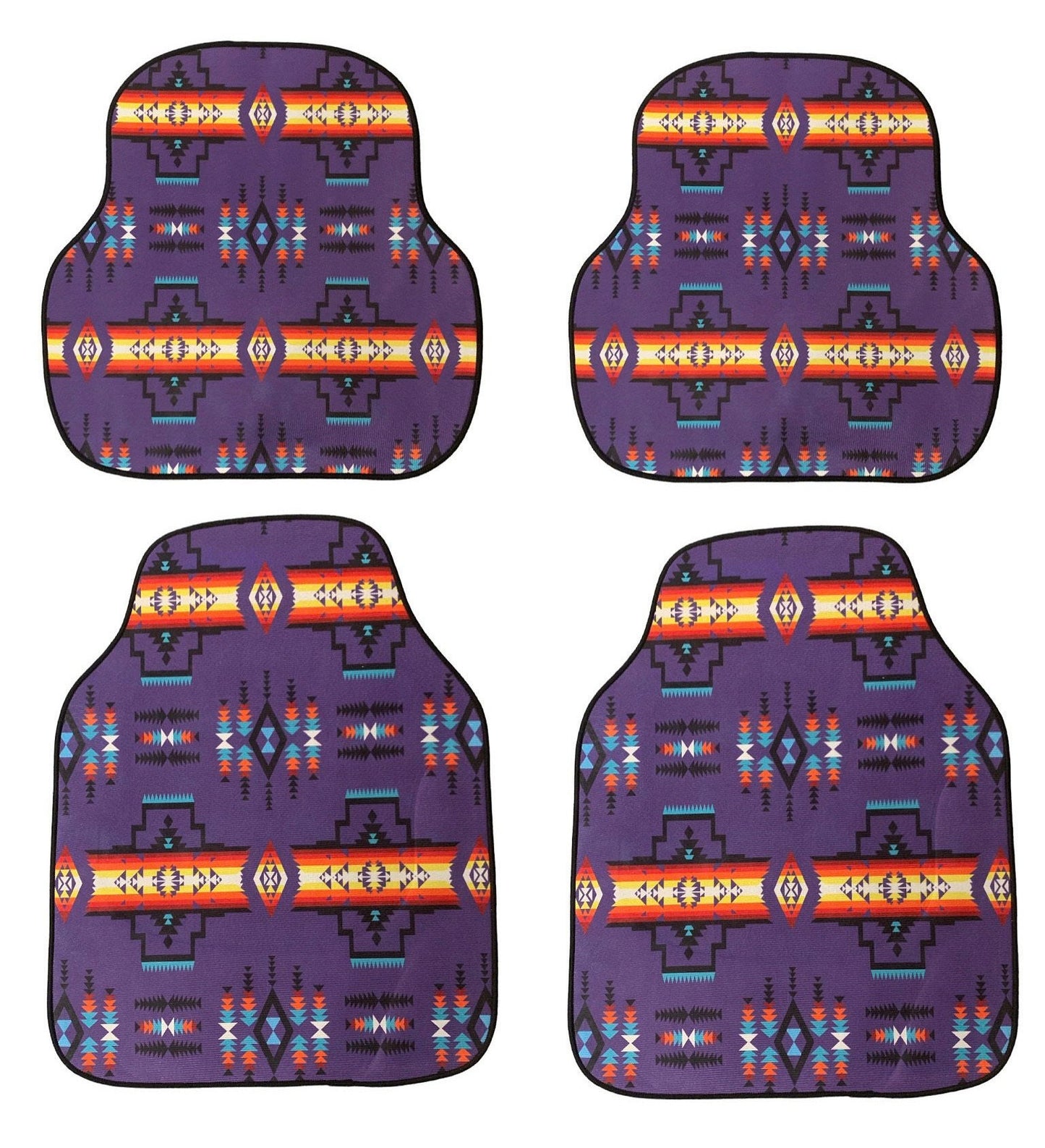 Native American Style Design Car Floor Mats 4PS Car Accessories