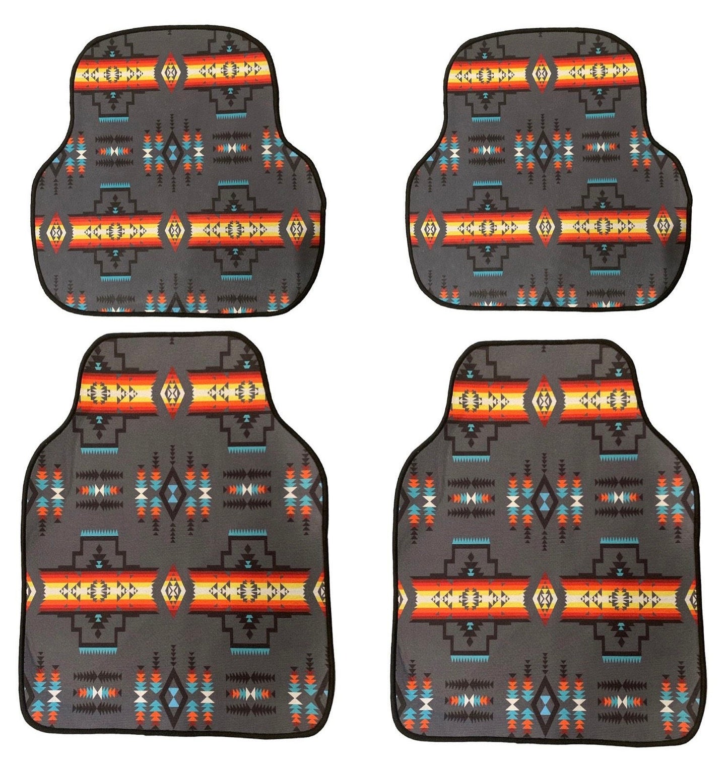 Native American Style Design Car Floor Mats 4PS Car Accessories