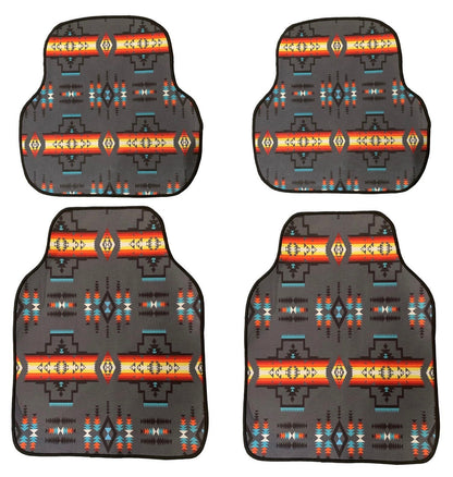 Native American Style Design Car Floor Mats 4PS Car Accessories