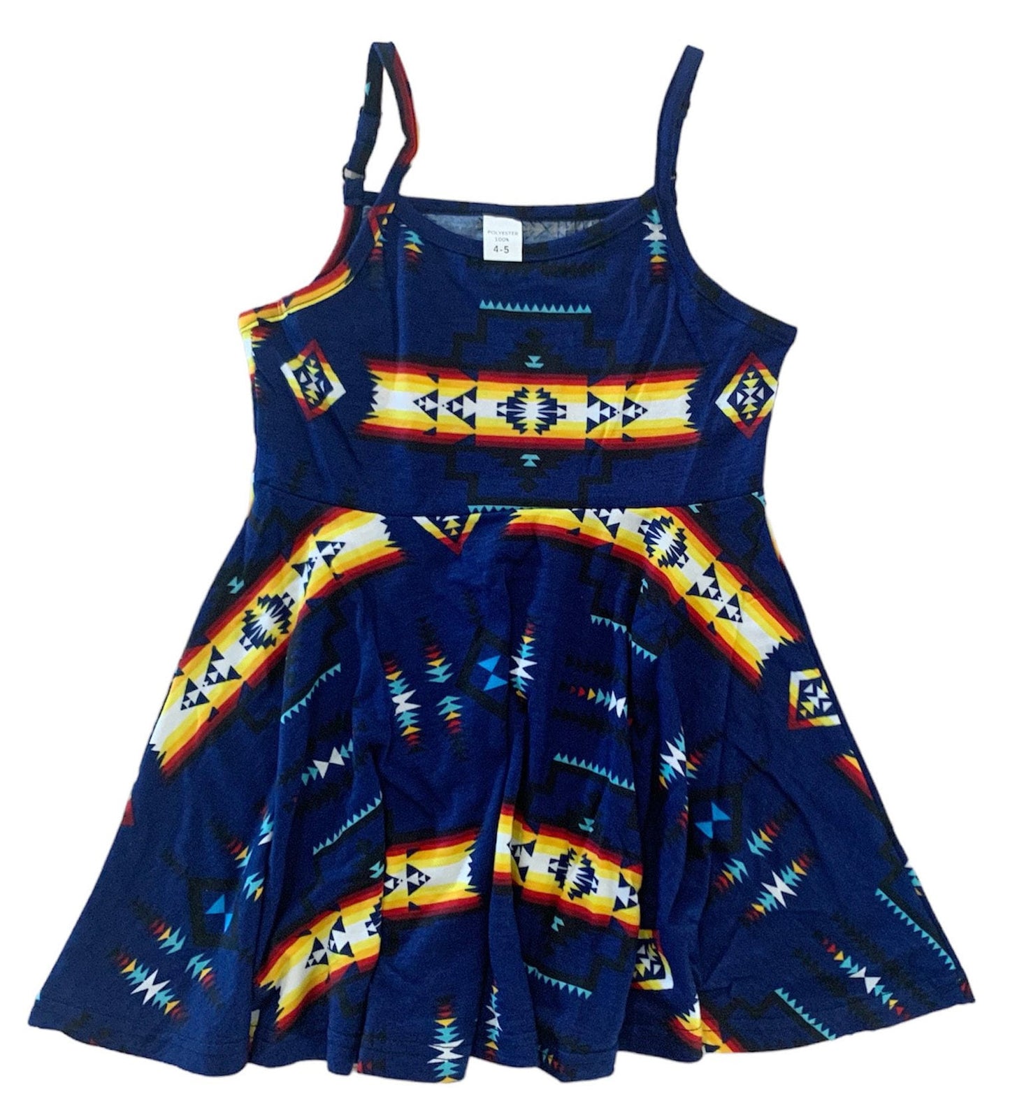 Native American Style Design Kids Summer Dress