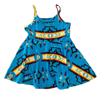 Native American Style Design Kids Summer Dress