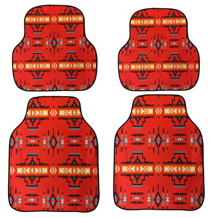 Native American Style Design Car Floor Mats 4PS Car Accessories