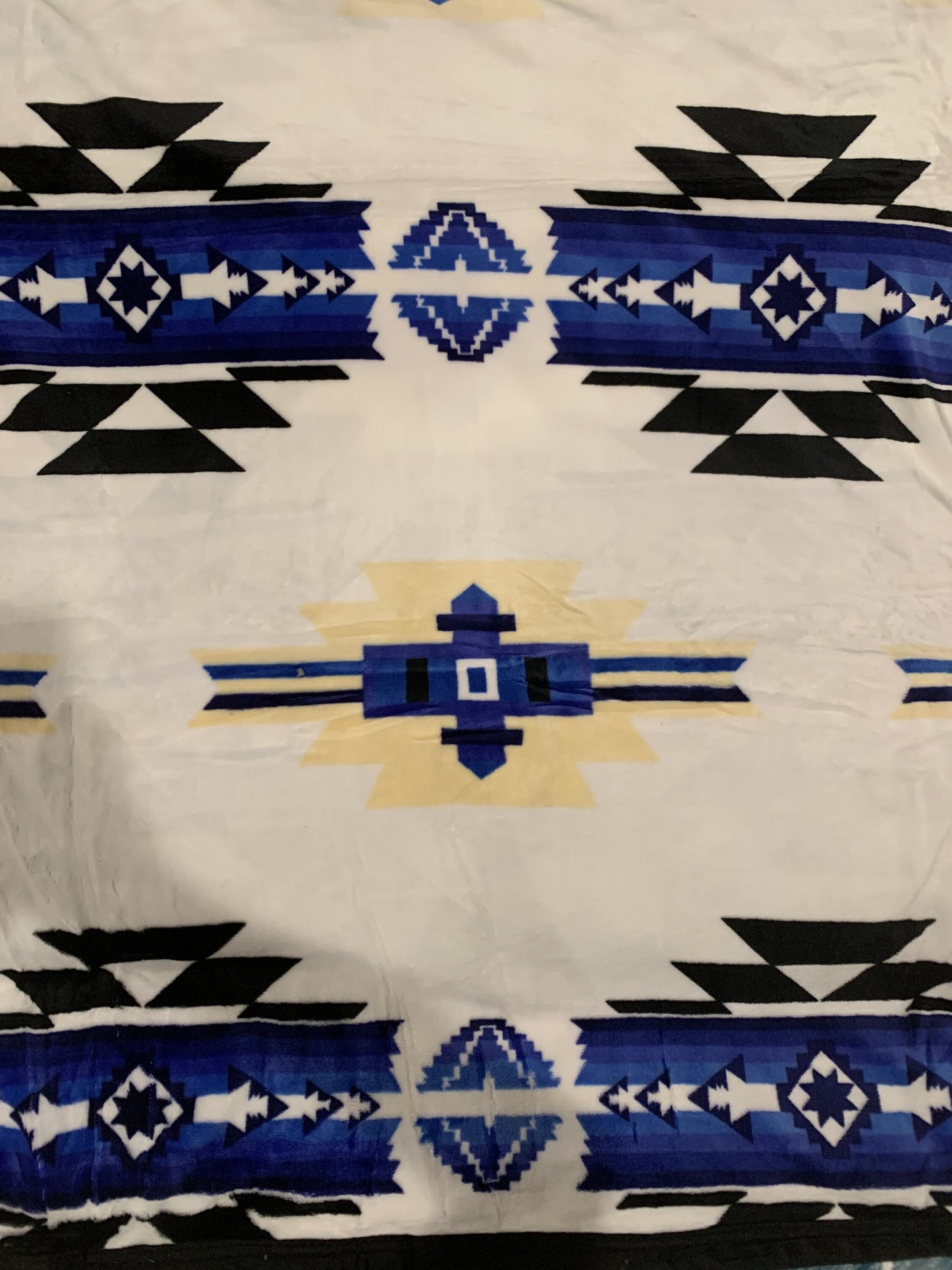 Native American Design Super Soft Queen Size Reversible Blanket