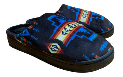 Southwest Native Design Plush Winter Indoor Slippers