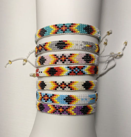 Southwest Native American Inspired adjustable Beaded Bracelet Jewelry